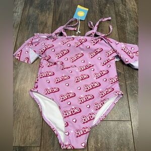 Barbie Pink One Piece Swimsuit Retro Design